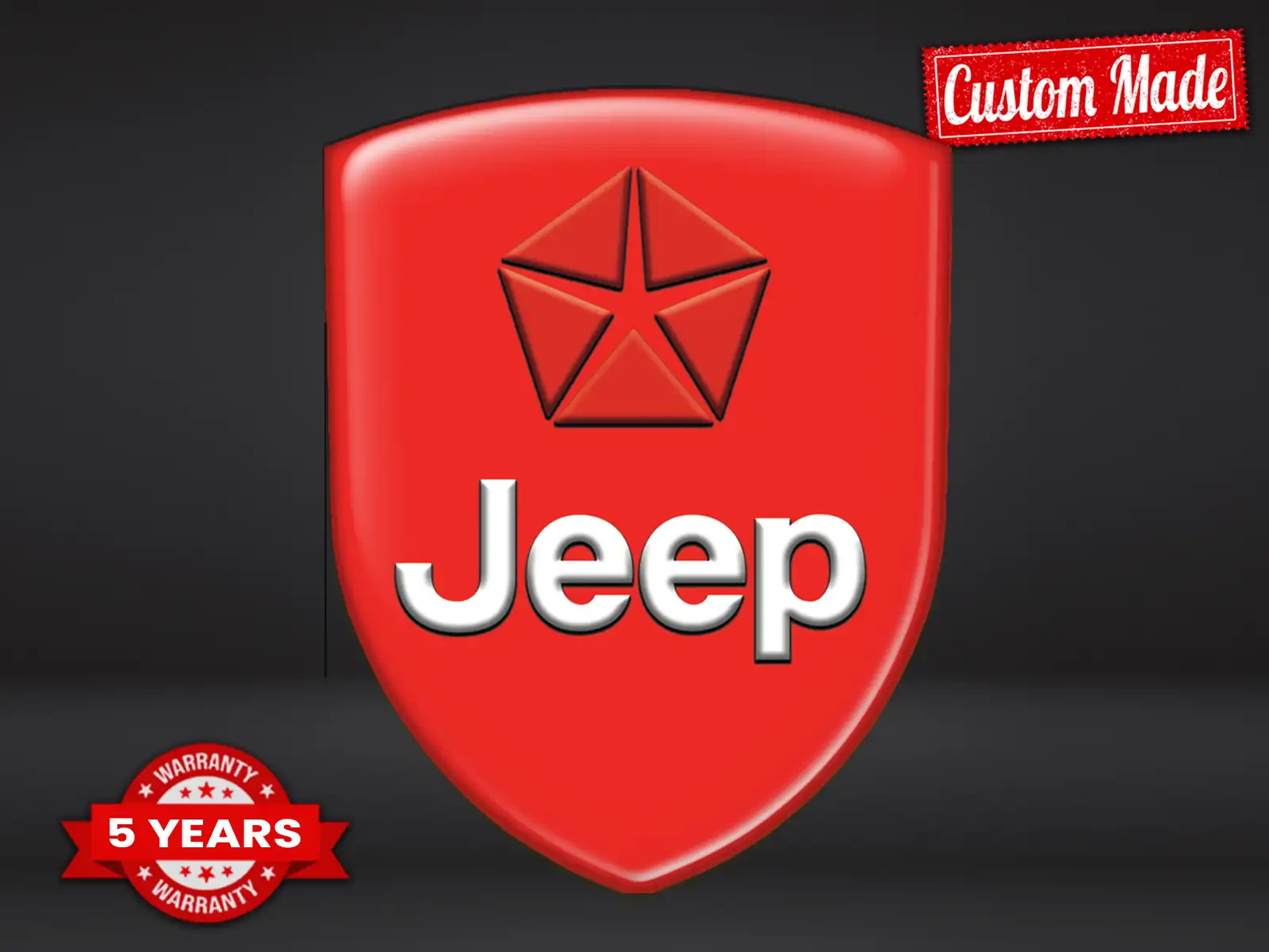 Jeep Waterproof Sticker Label Sports Customizable Minimal